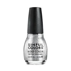 Sinful Colors Bold Color Nail Polish - Queen of Beauty Silver - 0.5 fl oz