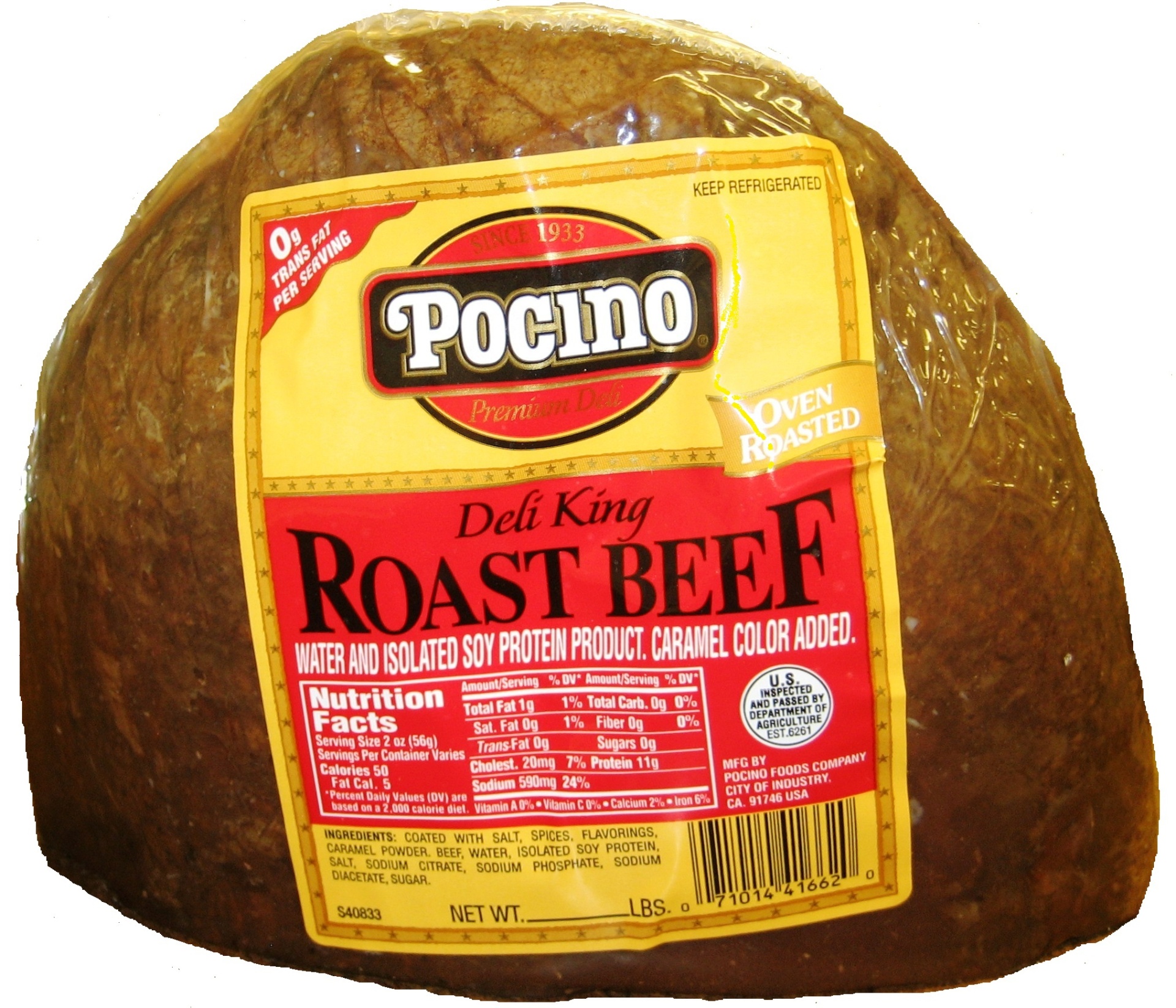 slide 1 of 1, Pocino Deli King Roast Beef, per lb