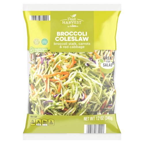 slide 1 of 1, Peak Harvest broccoli coleslaw, 12 oz