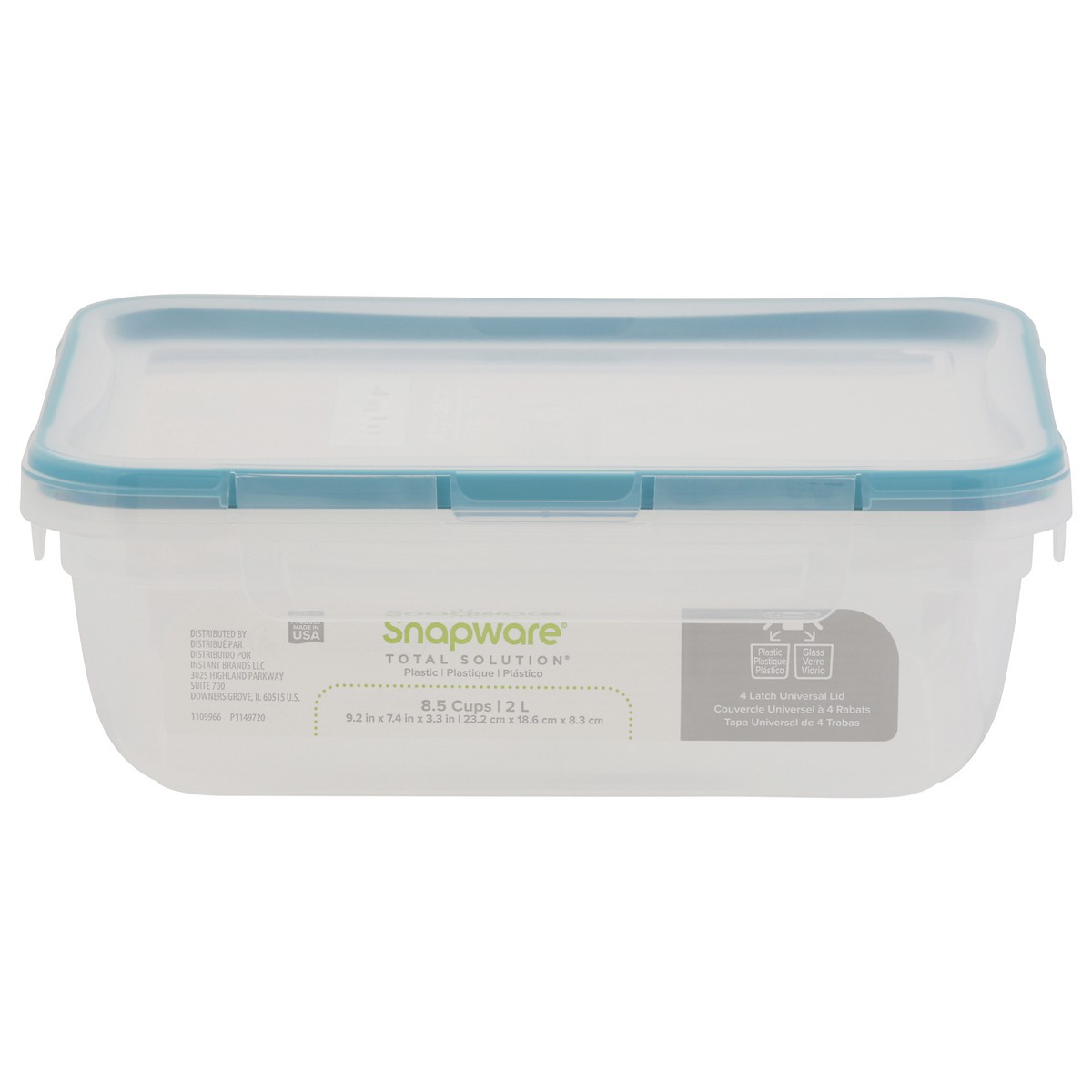 slide 10 of 11, Snapware Total Solution Plastic Food Storage Container 1 ea, 1 ct