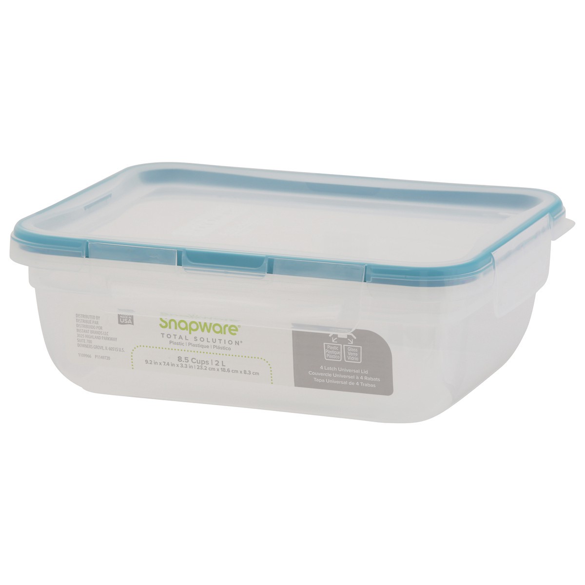 slide 11 of 11, Snapware Total Solution Plastic Food Storage Container 1 ea, 1 ct