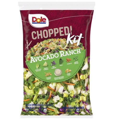 slide 1 of 1, Dole® chopped kit, avocado ranch, 11.3 oz