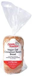 Outside the Breadbox Vegan Oat Cinnamon Raisin Bread