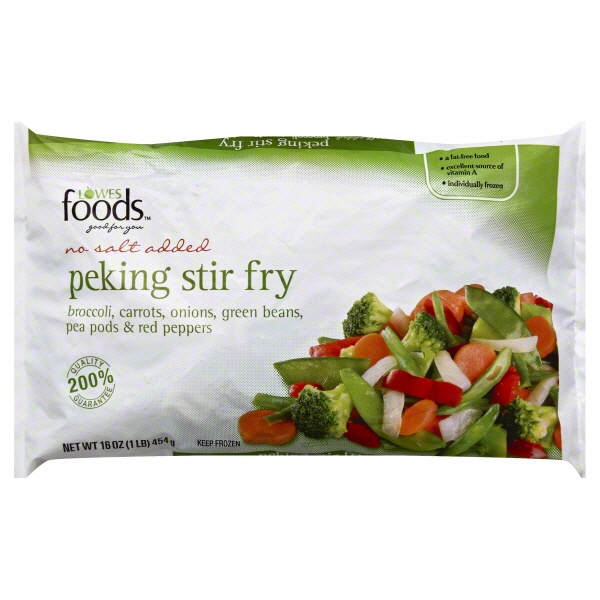 slide 1 of 1, Lowes Foods Frozen Vegetable Pekng Stirfry No Salt Added, 16 oz