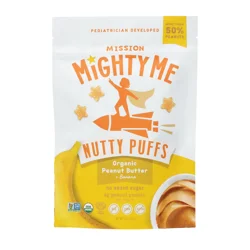 Mission Mighty Me Nutty Puffs - Organic Peanut Butter With Banana