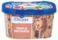 slide 1 of 1, Kroger Deluxe Triple Brownie Ice Cream, 48 fl oz