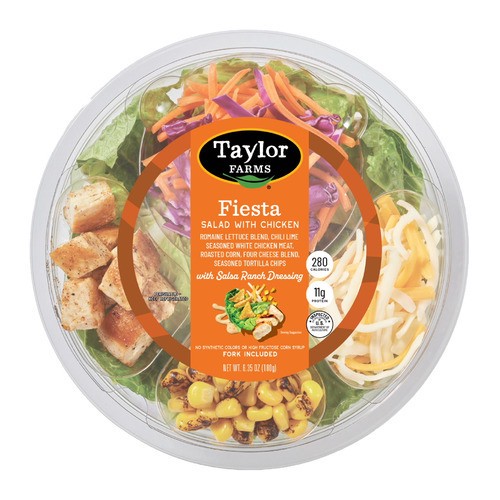 slide 1 of 1, Taylor Farms® fiesta salad bowl, 6.35 oz