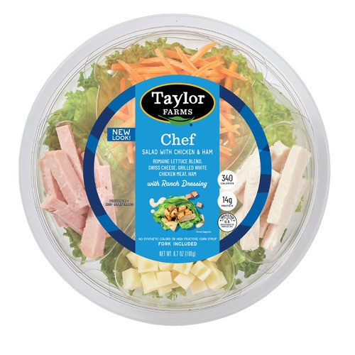 slide 1 of 1, Taylor Farms® chef salad with chicken & ham, 6.67 oz