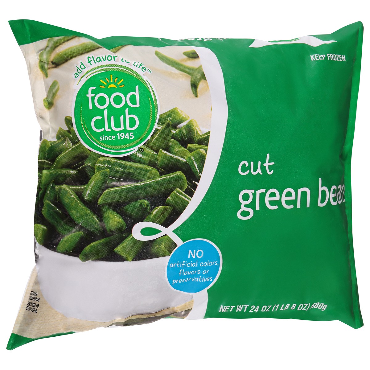 slide 3 of 11, Food Club Cut Green Beans, 24 oz