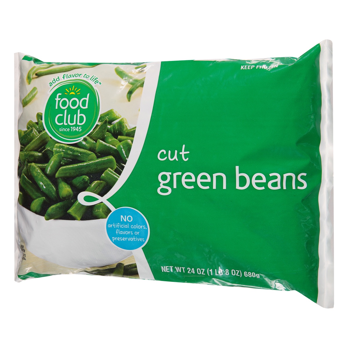 slide 3 of 10, Food Club Cut Green Beans, 24 oz
