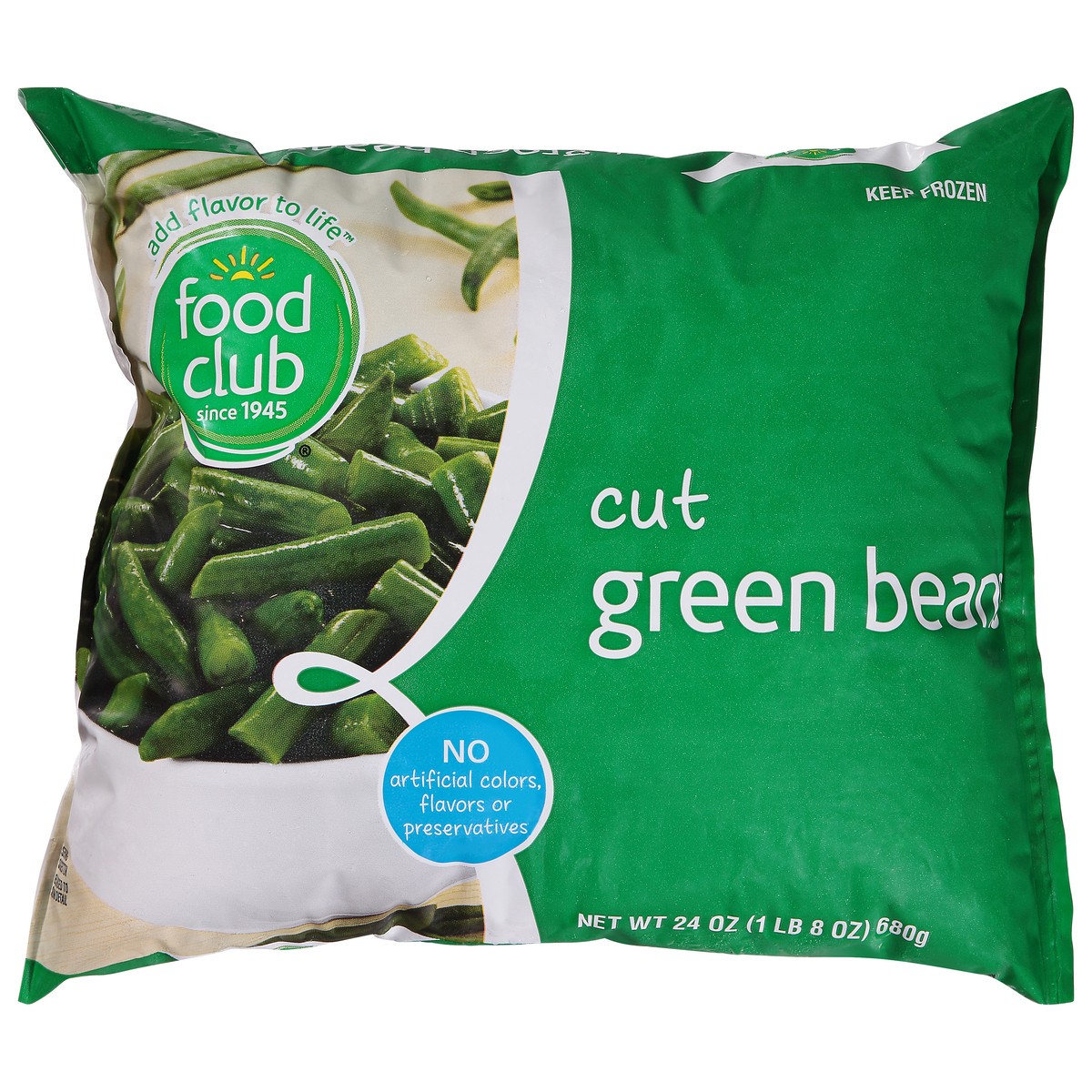 slide 2 of 11, Food Club Cut Green Beans, 24 oz