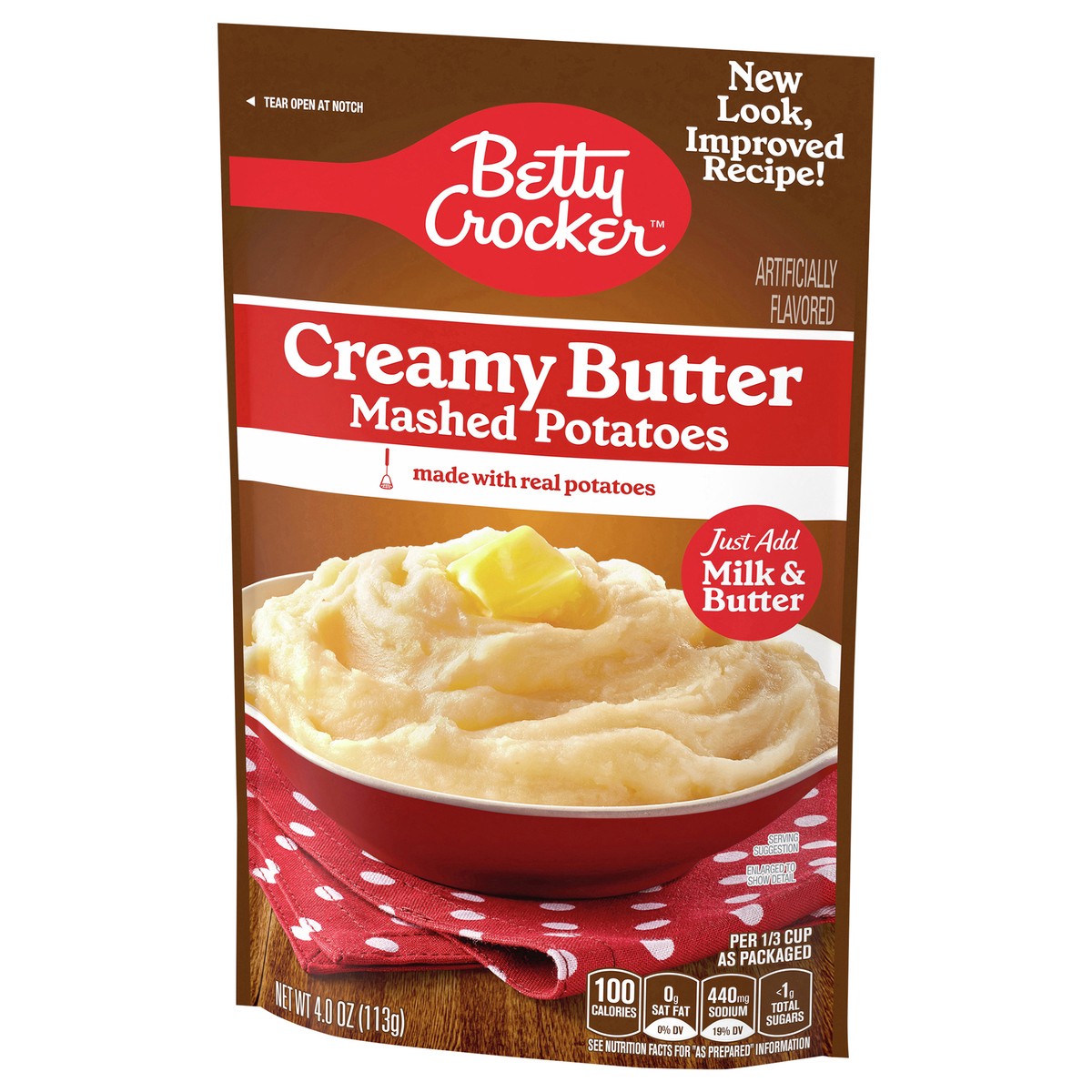 slide 6 of 14, Betty Crocker Creamy Butter Mashed Potatoes, 4 oz, 4 oz