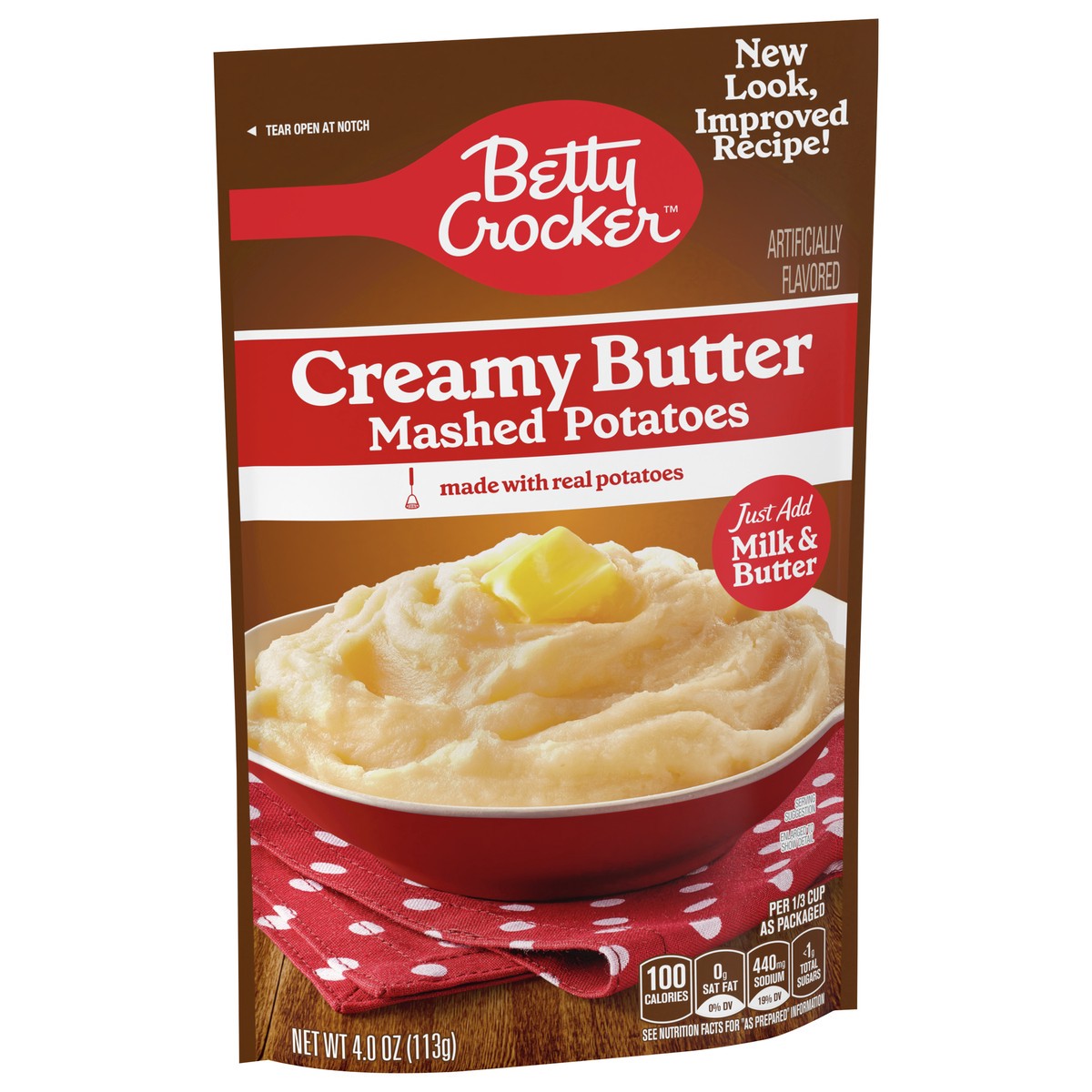 slide 9 of 14, Betty Crocker Creamy Butter Mashed Potatoes, 4 oz, 4 oz