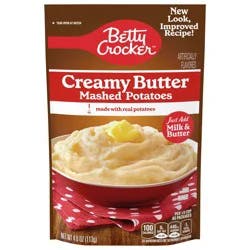 Betty Crocker Creamy Butter Mashed Potatoes, Made with Real Potatoes, 4 oz