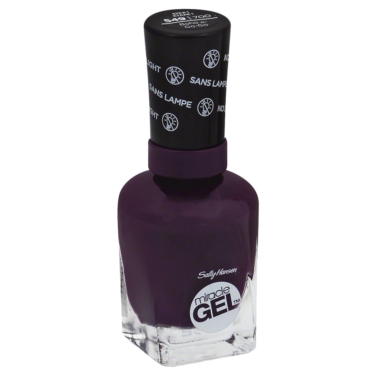 slide 1 of 3, Sally Hansen Miracle Gel - Purple, 0.5 fl oz