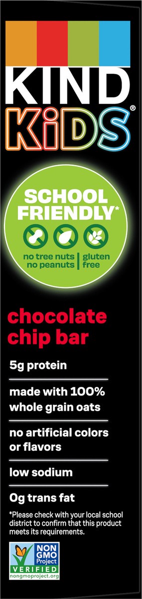 slide 6 of 14, KIND Kids Chocolate Chip Bar, Tree Nut Free, Peanut Free, 6.2 oz Box (5 Bars), 5 ct