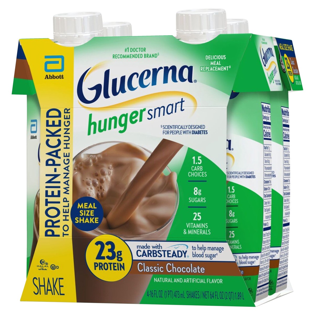 slide 3 of 5, Glucerna Hunger Smart Shake Rich Chocolate - 16 oz, 16 oz