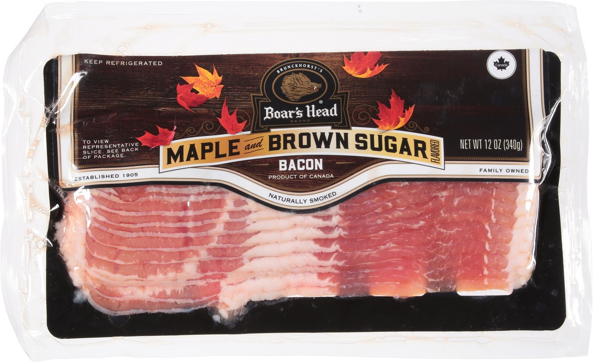 slide 6 of 9, Boar's Head Maple & Sugar Bacon, 1 ct