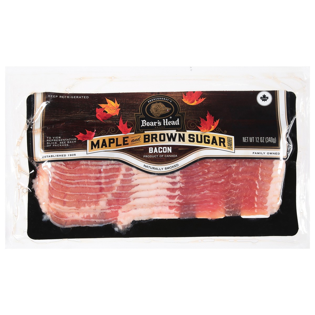 slide 1 of 9, Boar's Head Maple & Sugar Bacon, 1 ct