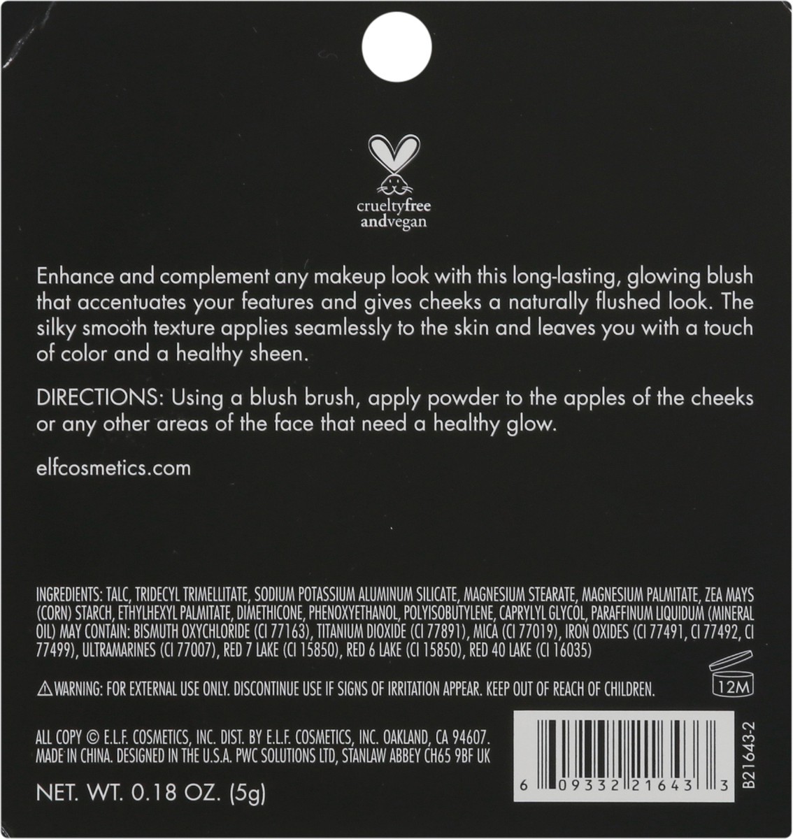 slide 2 of 9, e.l.f. Blushing Blush 0.18 oz, 1 ct