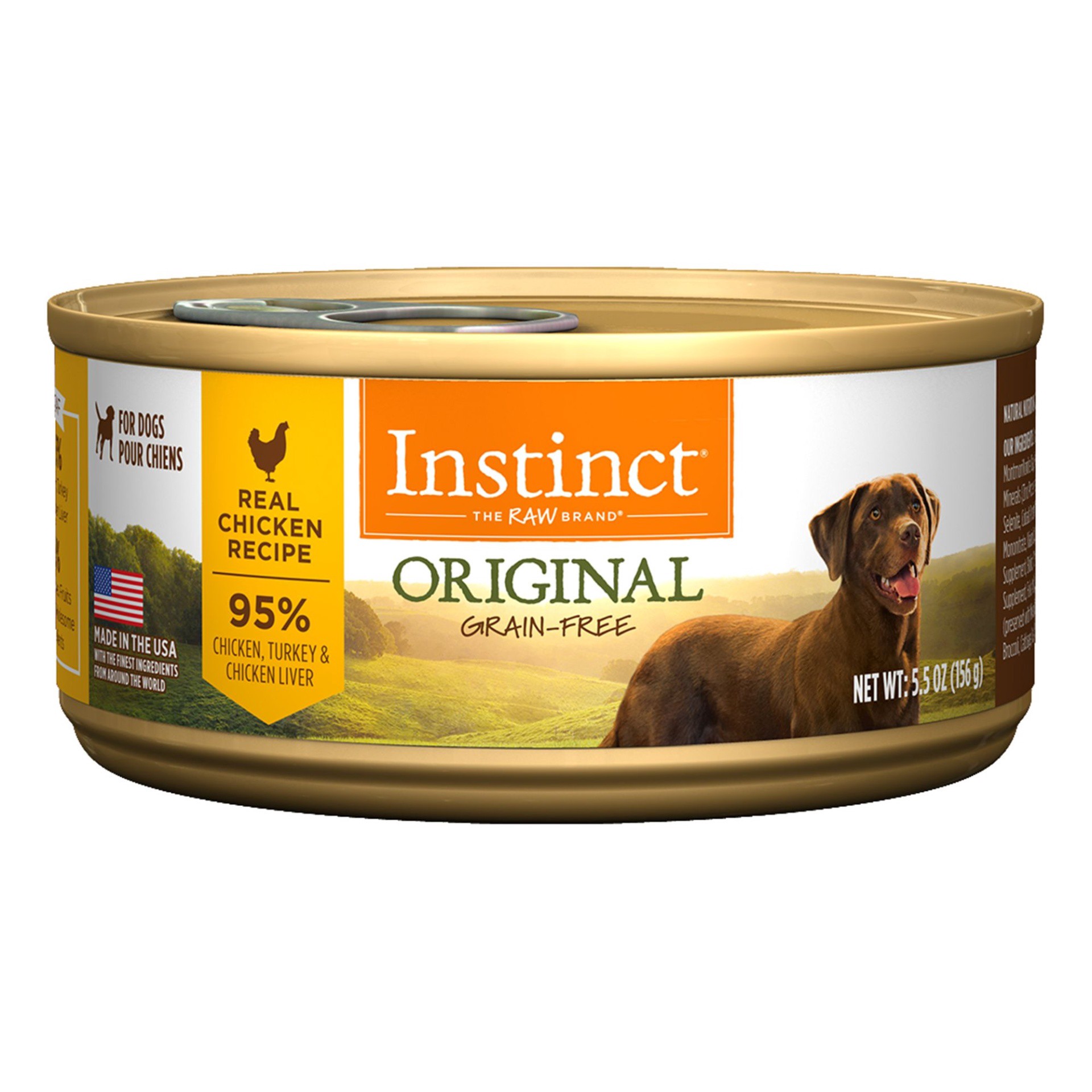 slide 1 of 1, Nature's Variety Instinct Grain-Free Chicken Canned Dog Food, 5.5 oz