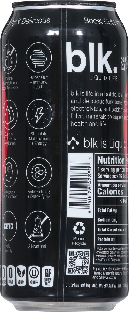 slide 11 of 14, blk. Sparkling Daily Detox Strawberry Rhubarb Fulvic Fusion 16 fl oz, 16 fl oz