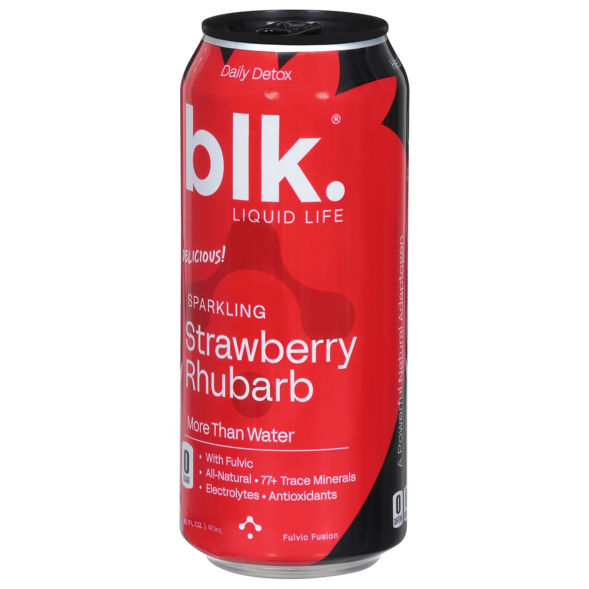 slide 9 of 14, blk. Sparkling Daily Detox Strawberry Rhubarb Fulvic Fusion 16 fl oz, 16 fl oz