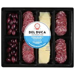 Del Duca Genoa Salami & Sopressata with Provolone & Olives 12 oz