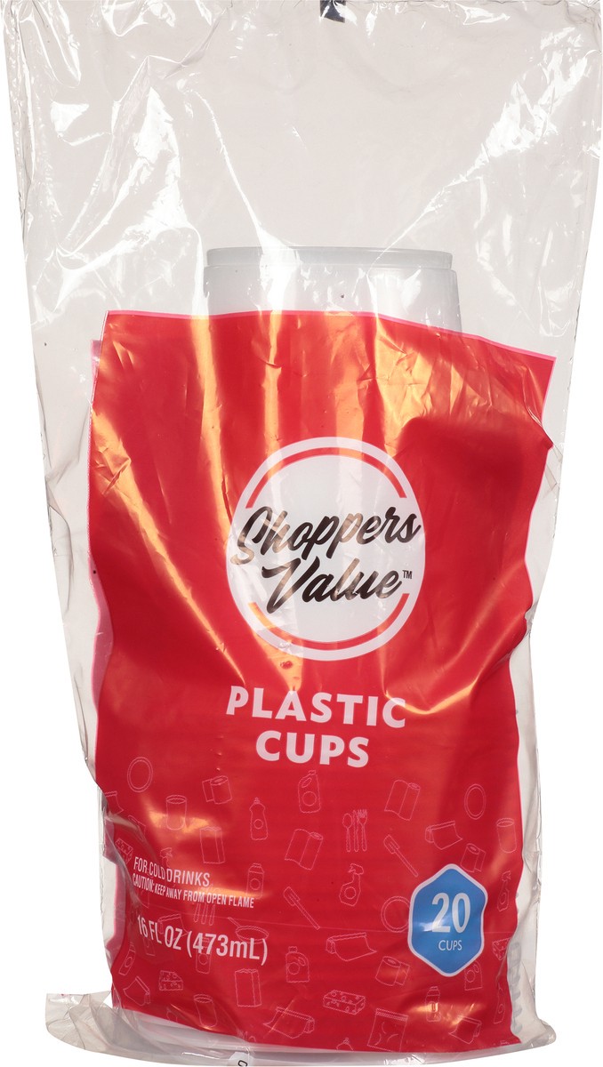 slide 7 of 11, Shoppers Value 20 Ct Plastic Cup, 16 oz