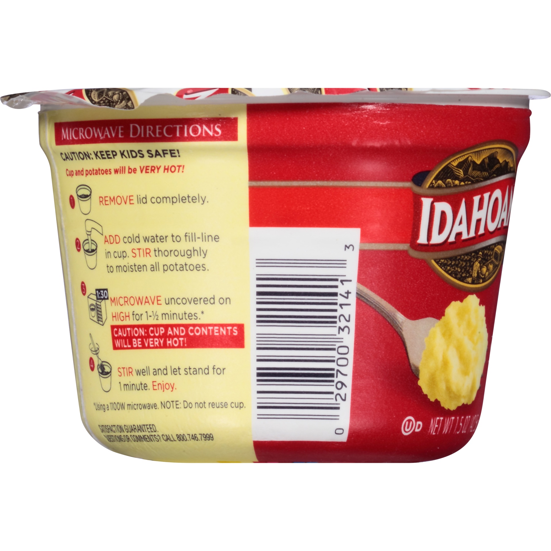 slide 2 of 6, Idahoan Buttery Homestyle Mashed Potatoes Cup, 1.5 oz