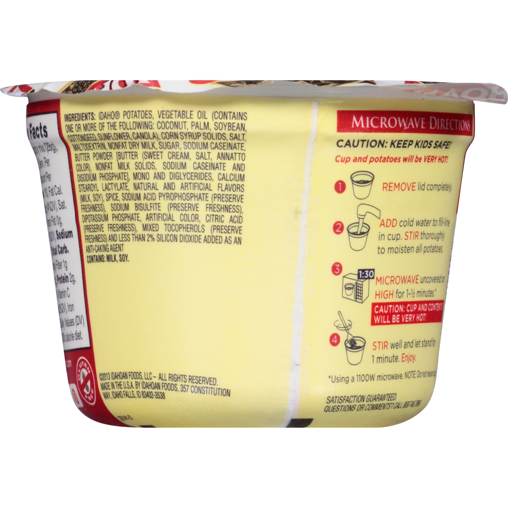slide 4 of 6, Idahoan Buttery Homestyle Mashed Potatoes Cup, 1.5 oz