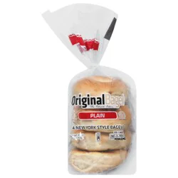 Unsliced Plain Bagels