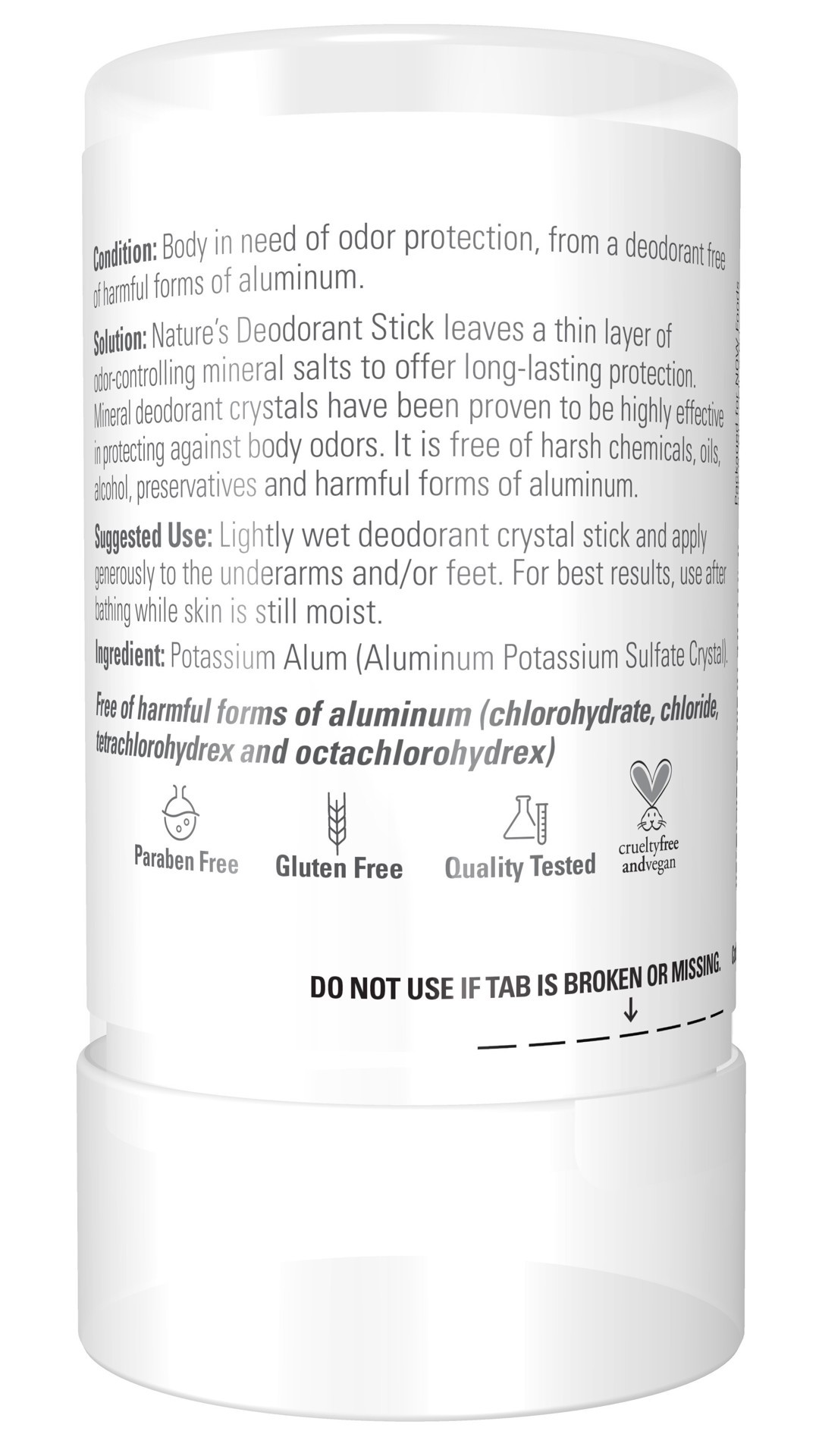 slide 3 of 5, NOW Solutions Nature's Deodorant Stick (Stone) - 4.25 oz., 4 oz