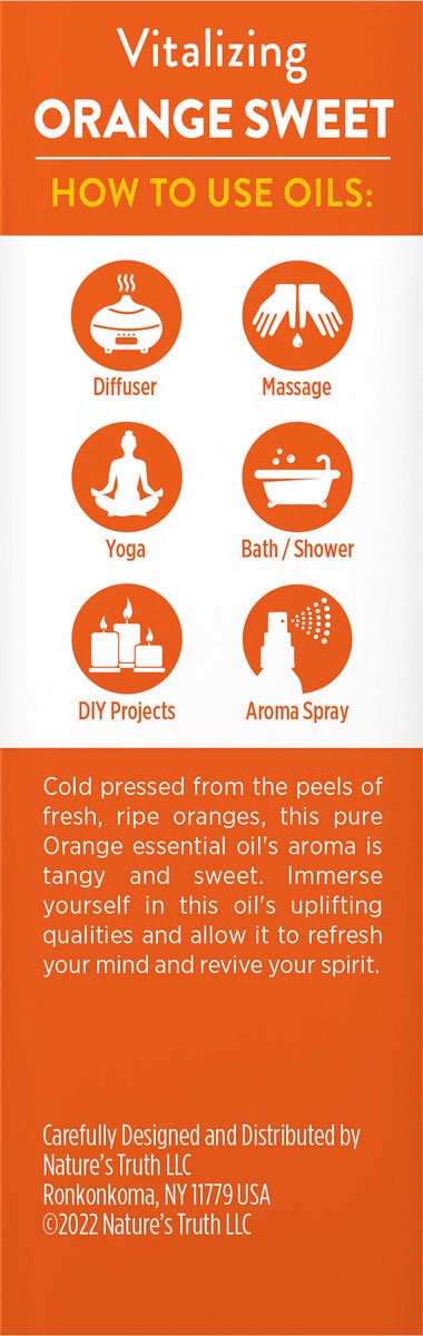 slide 3 of 7, Nature's Truth Aromatherapy Vitalizing Pure Orange Sweet Essential Oil 0.51 fl oz, 0.51 fl oz