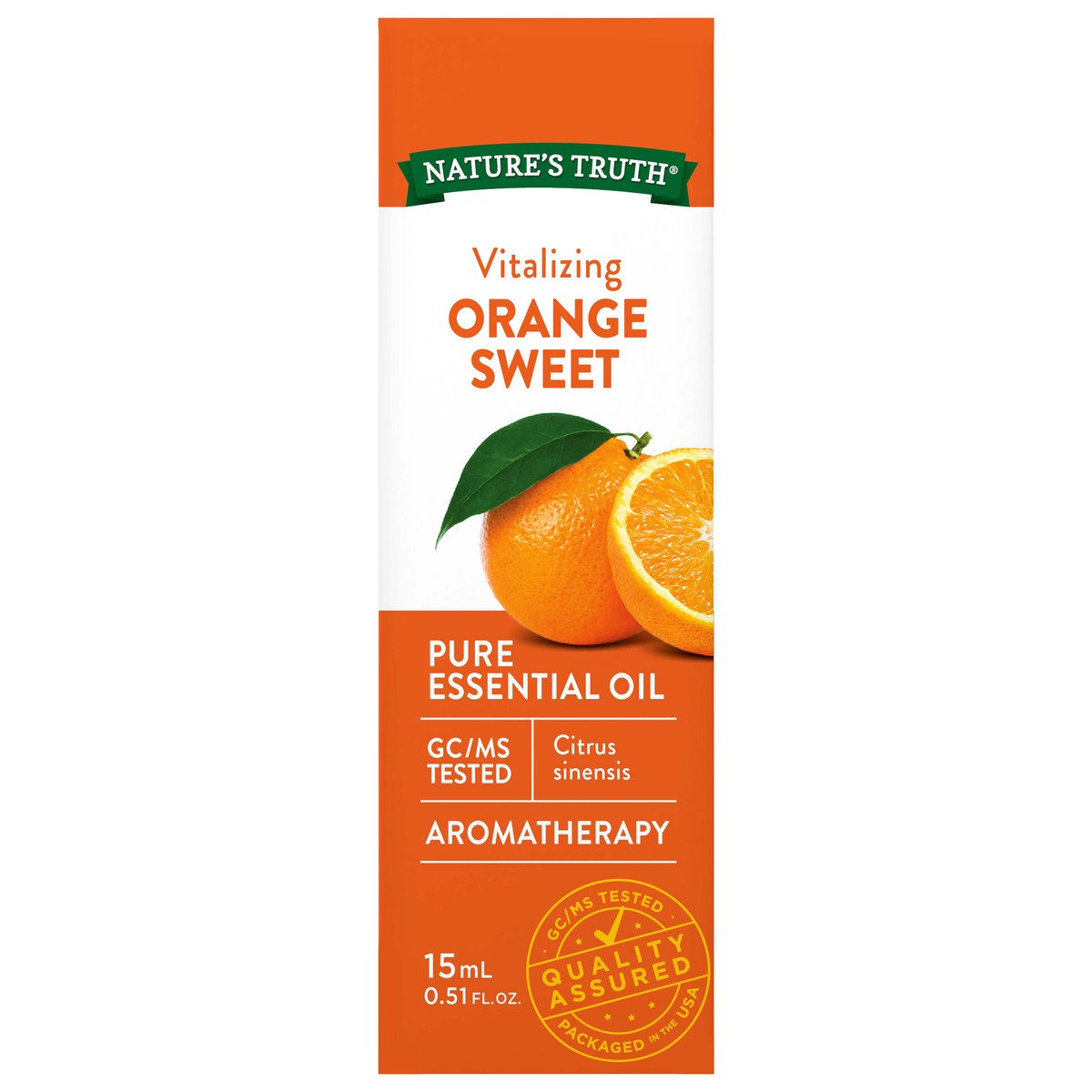 slide 1 of 7, Nature's Truth Aromatherapy Vitalizing Pure Orange Sweet Essential Oil 0.51 fl oz, 0.51 fl oz