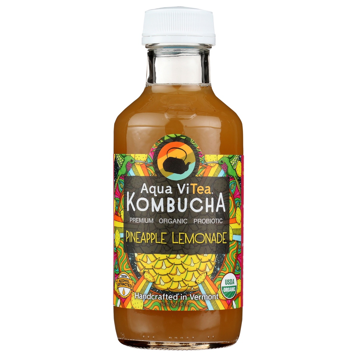 Aqua ViTea Pineapple Lemonade Kombucha 16 oz Shipt