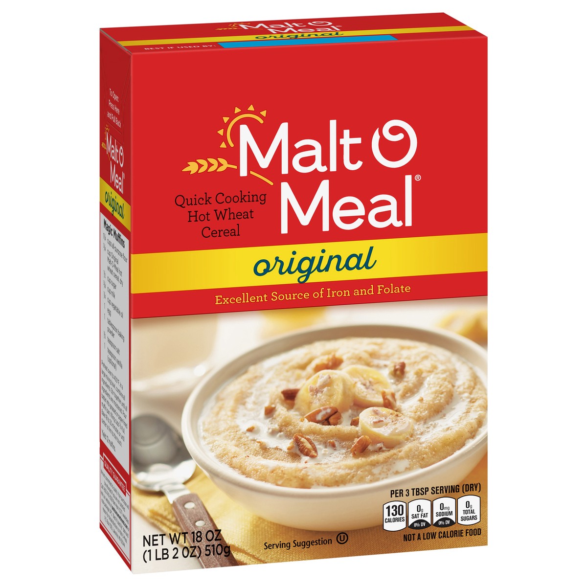 slide 7 of 15, Malt-O-Meal Original Wheat Hot Cereal, 18 OZ Box, 18 oz