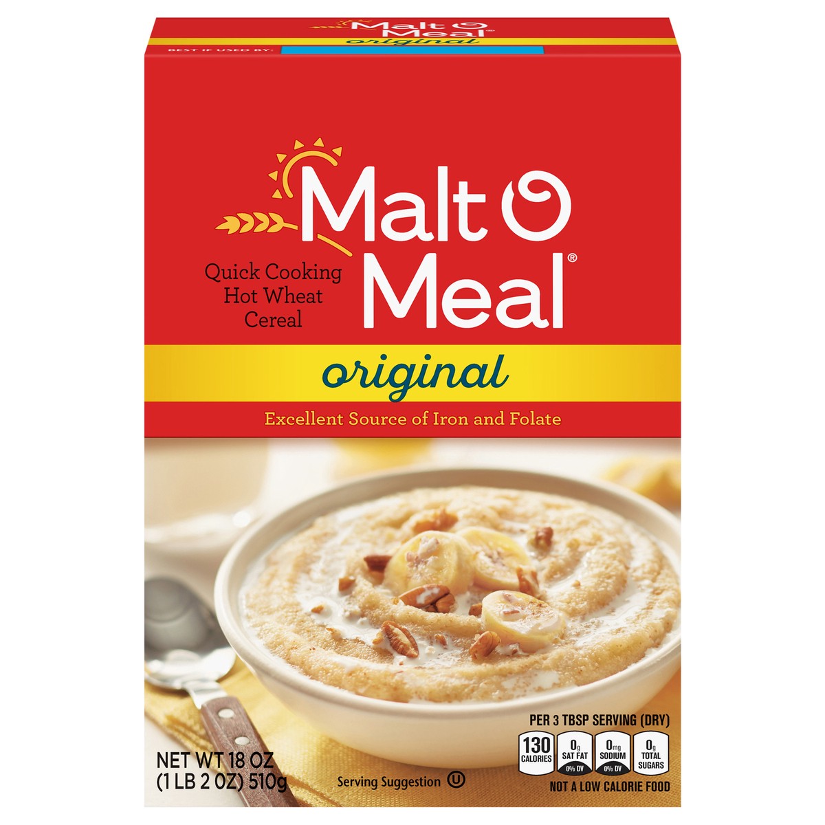 slide 10 of 15, Malt-O-Meal Original Wheat Hot Cereal, 18 OZ Box, 18 oz