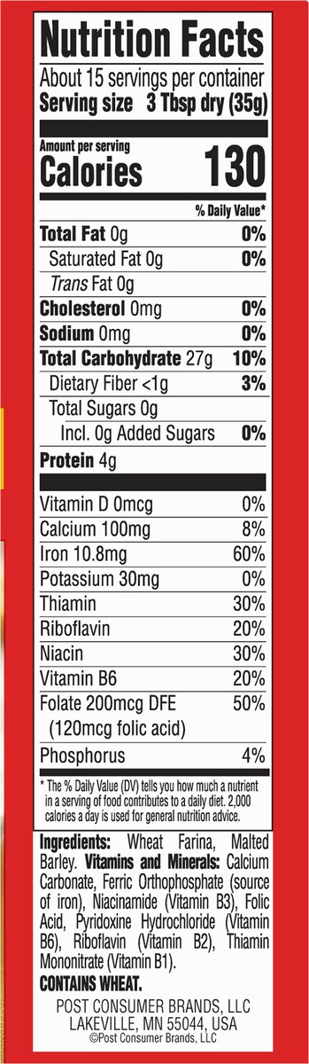 slide 12 of 15, Malt-O-Meal Original Wheat Hot Cereal, 18 OZ Box, 18 oz