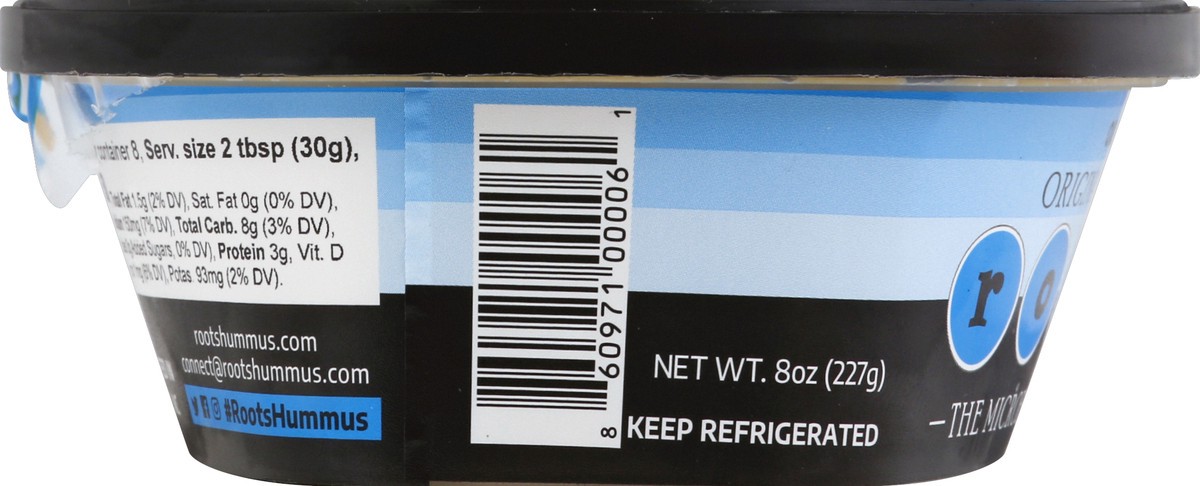 slide 3 of 6, Roots Oil Free Original Hummus, 8 oz