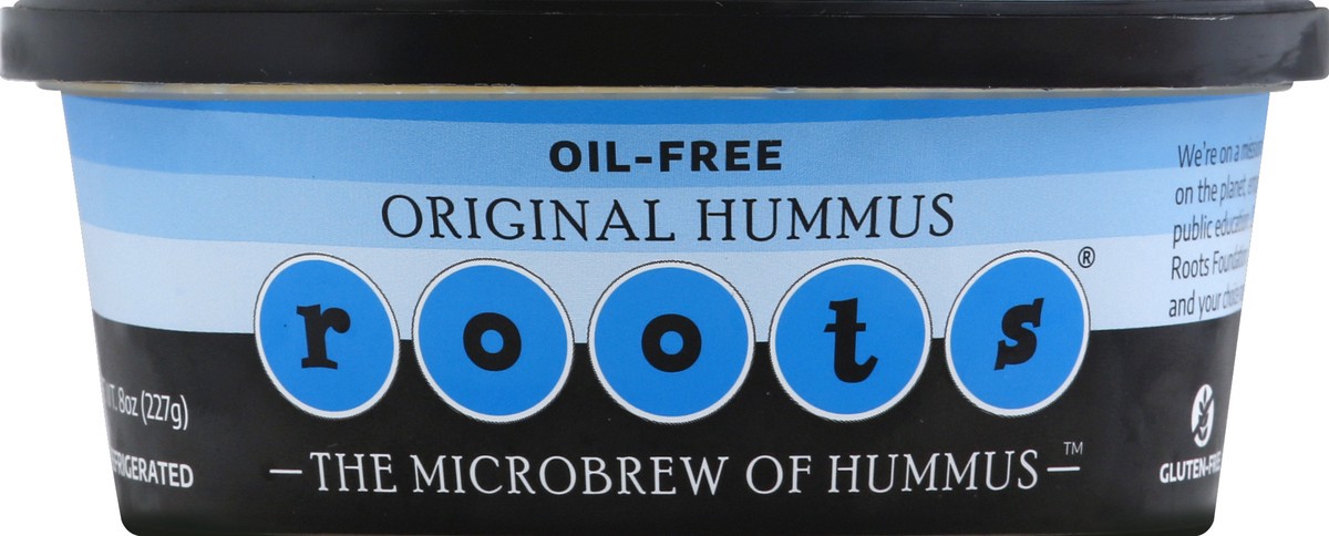 slide 5 of 6, Roots Oil Free Original Hummus, 8 oz