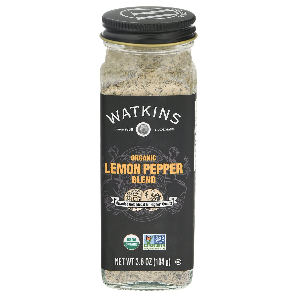 slide 1 of 1, Watkins Organic Lemon Pepper Blend 3.6 oz, 