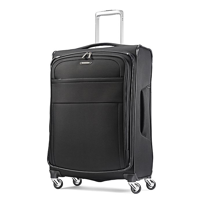 slide 1 of 8, Samsonite ECO-Glide Spinner Checked Luggage - Black, 25 in