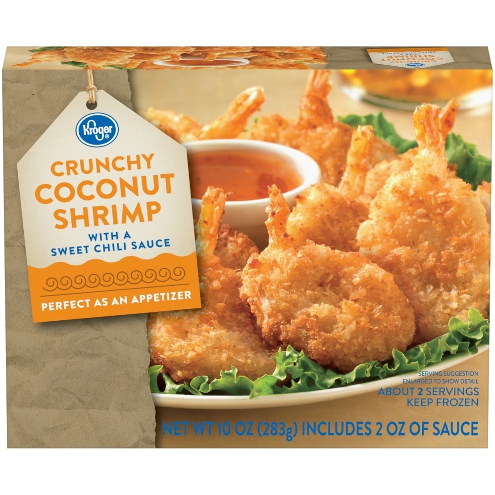 slide 1 of 1, Kroger Crunchy Coconut Shrimp, 10 oz