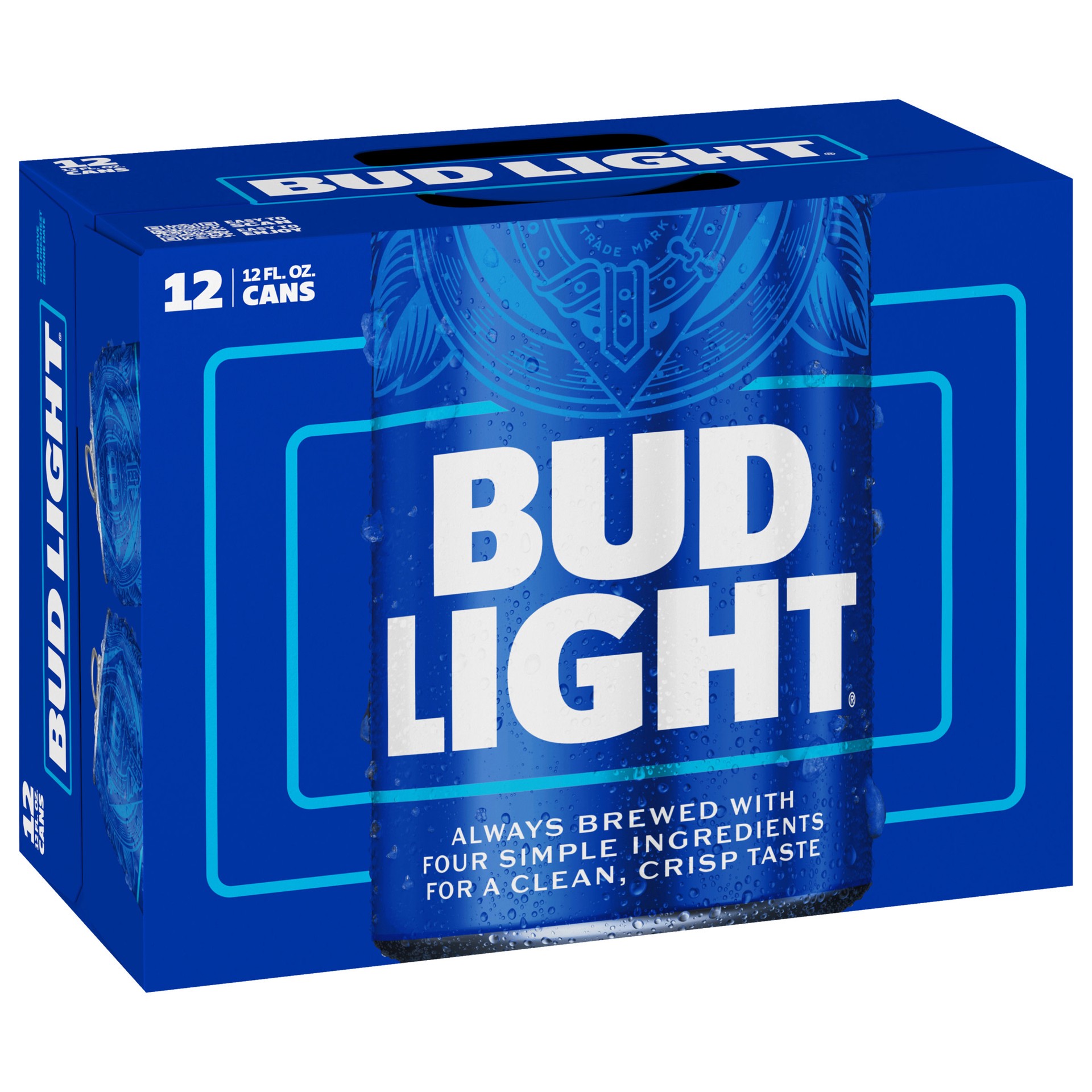 slide 1 of 129, Bud Light Beer, 12 Pack Beer, 12 FL OZ Cans, 4.2% ABV, 12 ct