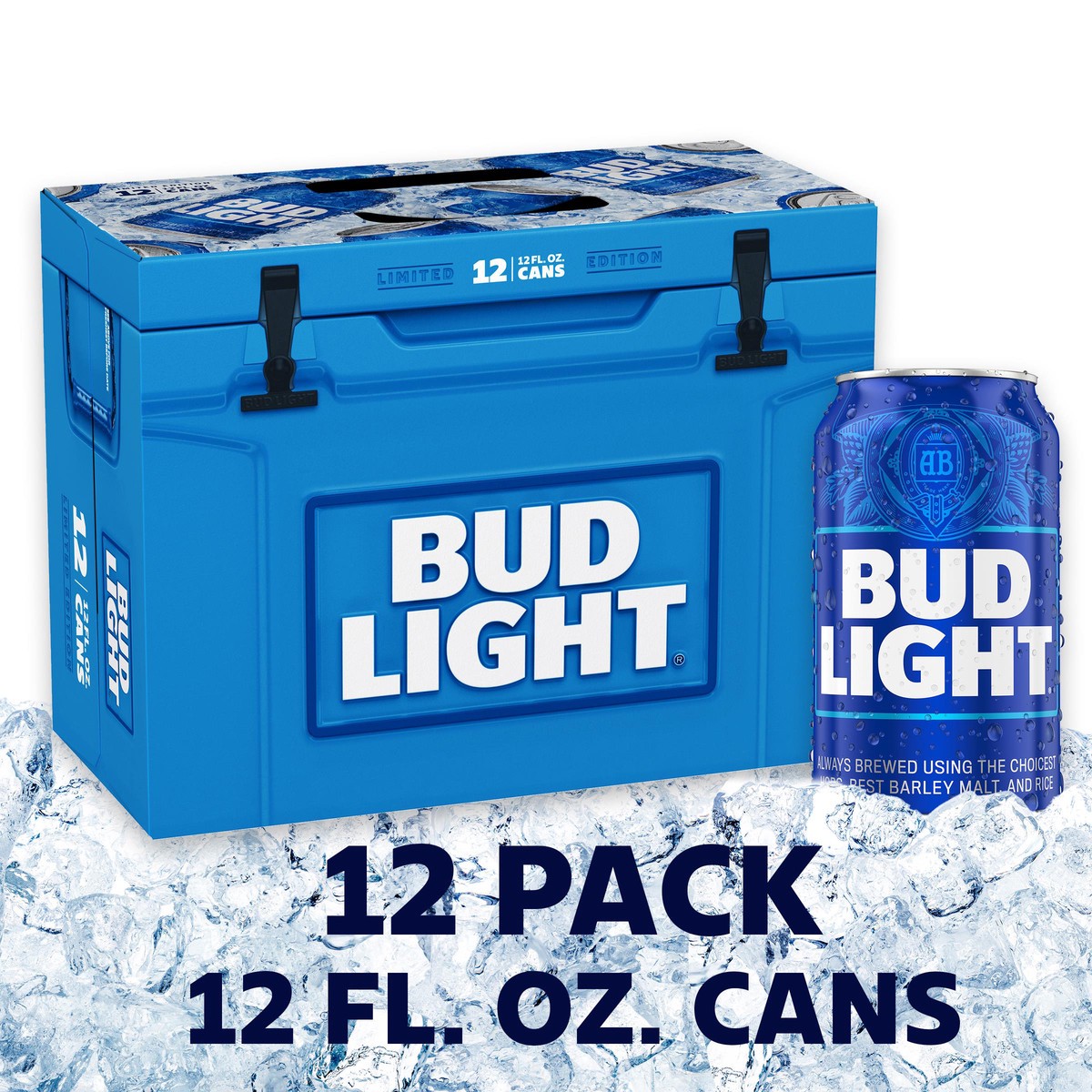 slide 1 of 129, Bud Light Beer, 12 Pack Beer, 12 FL OZ Cans, 4.2% ABV, 12 fl oz