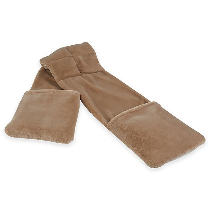 slide 1 of 3, Therapedic Weighted Reader Wrap - Taupe, 1 ct