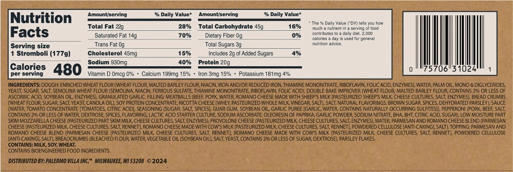 slide 3 of 3, Screamin' Sicilian® Stromboli Meatball, 6.25 oz