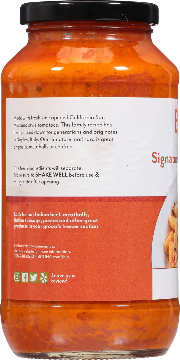 slide 10 of 14, Buona At Home Signature Marinara Sauce 24 oz, 24 oz
