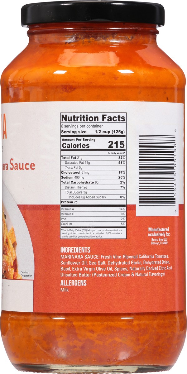 slide 9 of 14, Buona At Home Signature Marinara Sauce 24 oz, 24 oz